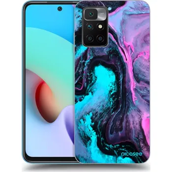 Pouzdro na mobilní telefon Picasee silikonový černý obal pro Xiaomi Redmi 10 - Lean 2