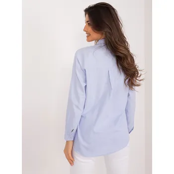 Dámská halenka Halenka BP-KS-1019.73 BY POMMES LIFE Barva: Modrá - světle, Velikost: M