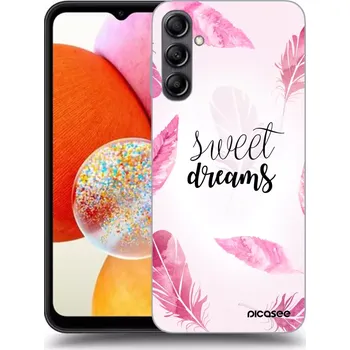Pouzdro na mobilní telefon Picasee silikonový černý obal pro Samsung Galaxy A14 5G A146P - Sladké sny
