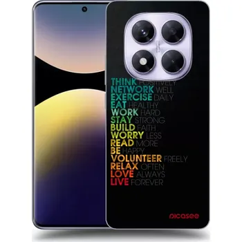 Pouzdro na mobilní telefon Picasee silikonový průhledný obal pro Xiaomi Redmi Note 14 Pro 4G - Motto života