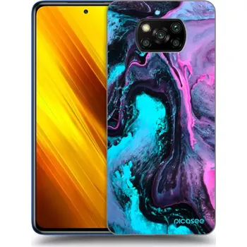 Pouzdro na mobilní telefon Picasee silikonový černý obal pro Xiaomi Poco X3 - Lean 2