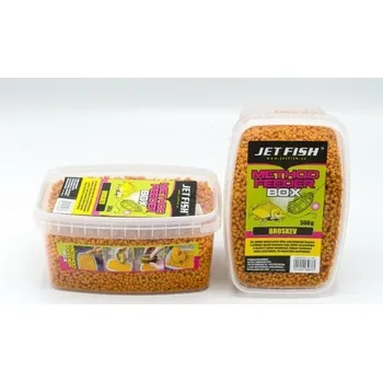 Boilies JET FISH - Feeder method box 500g - broskev