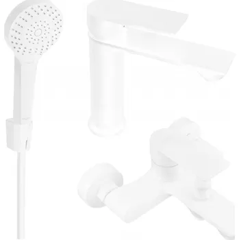 Vodovodní baterie Mexen Royo R05 koupelnová souprava, bílá - 72203R05-20 Bateriové soupravy