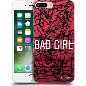 Pouzdro na mobilní telefon Picasee silikonový průhledný obal pro Apple iPhone 8 Plus - Zlobivá holka