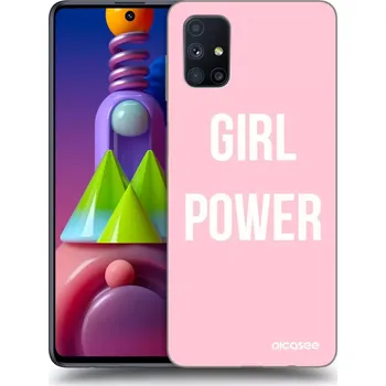 Pouzdro na mobilní telefon Picasee silikonový černý obal pro Samsung Galaxy M51 M515F - Dívčí síla