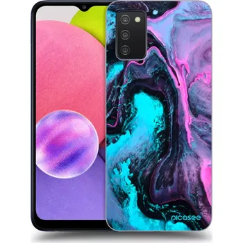 Pouzdro na mobilní telefon Picasee silikonový průhledný obal pro Samsung Galaxy A03s A037G - Lean 2