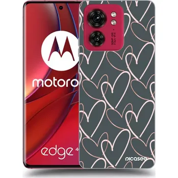 Pouzdro na mobilní telefon Picasee silikonový průhledný obal pro Motorola Edge 40 - Hodně lásky