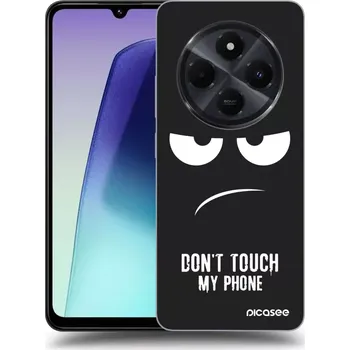 Pouzdro na mobilní telefon Picasee silikonový černý obal pro Xiaomi Redmi 14C - Nešahej mi na telefon