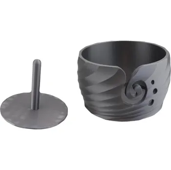 Organizér galanterie Pro Háčkování Sada miska s nástavcem OPTIK XL Stříbrná