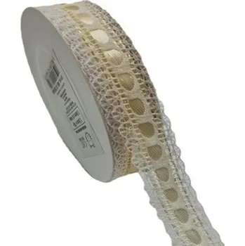 Stuha Dekorační stuha krémové 1,5cm