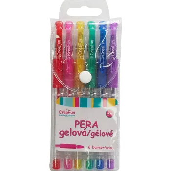CreaFun - Gelová pera 6 barev