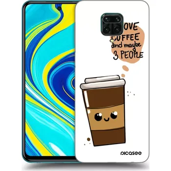 Pouzdro na mobilní telefon Picasee silikonový průhledný obal pro Xiaomi Redmi Note 9S - Cute coffee