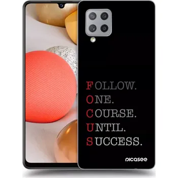 Pouzdro na mobilní telefon Picasee silikonový průhledný obal pro Samsung Galaxy A42 A426B - Focus