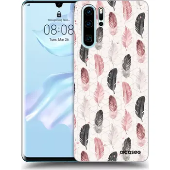 Pouzdro na mobilní telefon Picasee silikonový průhledný obal pro Huawei P30 Pro - Pírka 2