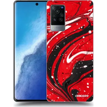 Pouzdro na mobilní telefon Picasee silikonový černý obal pro Vivo X60 Pro 5G - Red black
