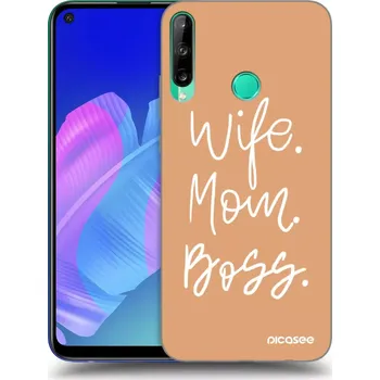Pouzdro na mobilní telefon Picasee silikonový průhledný obal pro Huawei P40 Lite E - Boss Mama