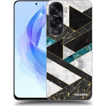 Pouzdro na mobilní telefon Picasee silikonový průhledný obal pro Honor 90 Lite 5G - Dark geometry