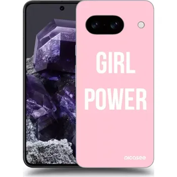 Pouzdro na mobilní telefon Picasee silikonový černý obal pro Google Pixel 8 - Dívčí síla