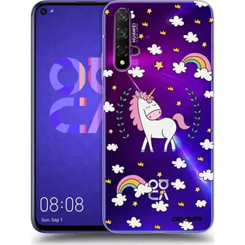 Pouzdro na mobilní telefon Picasee silikonový průhledný obal pro Huawei Nova 5T - Unicorn hvězdné nebe