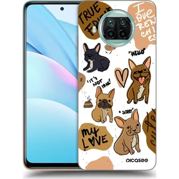 Pouzdro na mobilní telefon Picasee silikonový průhledný obal pro Xiaomi Mi 10T Lite - Frenchies