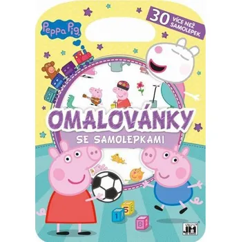 interaktivní kniha Jiri Models Omalovánky se samolepkami - Prasátko Peppa