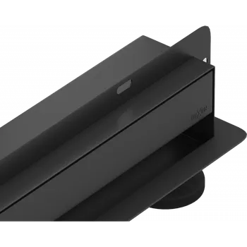 Odvodňovací žlab Mexen Flat Wall liniový odtok nástěnný 2v1 60 cm, černý - 1730060 Lineární nástěnné odtoky
