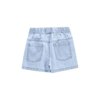 Dámské kraťasy Coccodrillo Džínové šortky WC5119401HGK Světle modrá Regular Fit 98