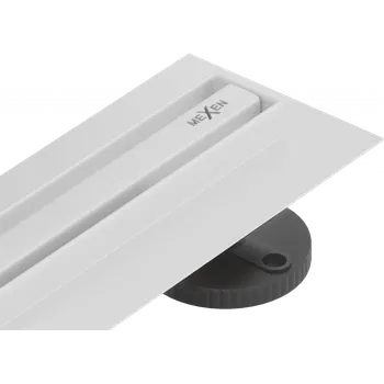 Mexen Flat 360° Slim otočný lineární odtok 110 cm, bílý - 1241110 Lineární podlahové odtoky