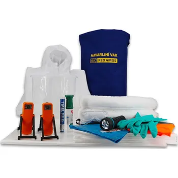 Havarijní souprava Základní havarijní souprava ve vaku ADR pro rop. látky + svítil. ADR (hydrofobní sorbenty)