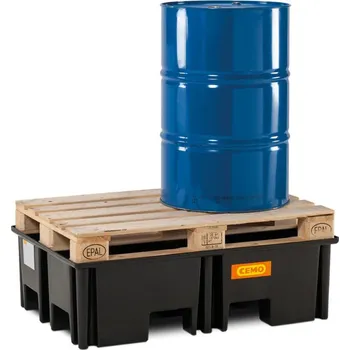 jímka Plastová záchytná vana pro EUR paletu, 120&nbsp;x&nbsp;83&nbsp;x&nbsp;36&nbsp;cm, bez roštu