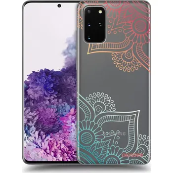Pouzdro na mobilní telefon Picasee silikonový průhledný obal pro Samsung Galaxy S20+ G985F - Květinový vzor