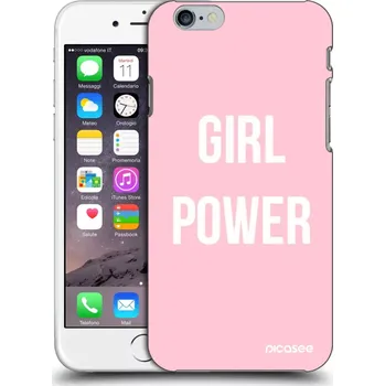 Pouzdro na mobilní telefon Picasee silikonový průhledný obal pro Apple iPhone 6/6S - Dívčí síla