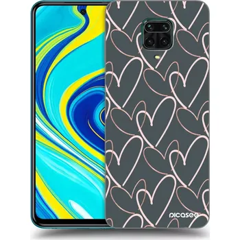 Pouzdro na mobilní telefon Picasee silikonový průhledný obal pro Xiaomi Redmi Note 9S - Hodně lásky