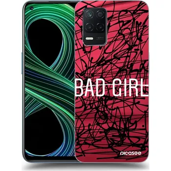 Pouzdro na mobilní telefon Picasee silikonový průhledný obal pro Realme 8 5G - Zlobivá holka