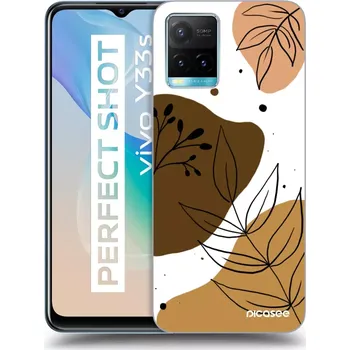 Pouzdro na mobilní telefon Picasee silikonový průhledný obal pro Vivo Y33s - Boho style