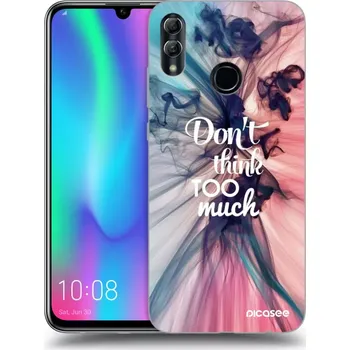Pouzdro na mobilní telefon Picasee silikonový černý obal pro Honor 10 Lite - Nemysli tolik