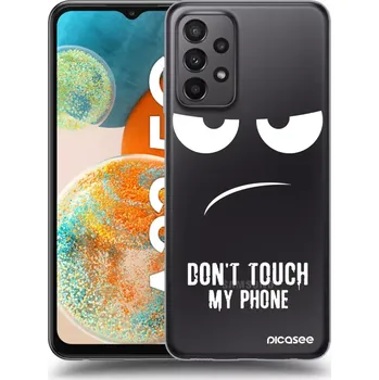 Pouzdro na mobilní telefon Picasee silikonový průhledný obal pro Samsung Galaxy A23 A235F 4G - Nešahej mi na telefon
