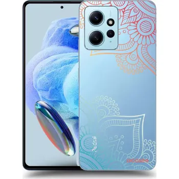 Pouzdro na mobilní telefon Picasee silikonový průhledný obal pro Xiaomi Redmi Note 12 4G - Květinový vzor