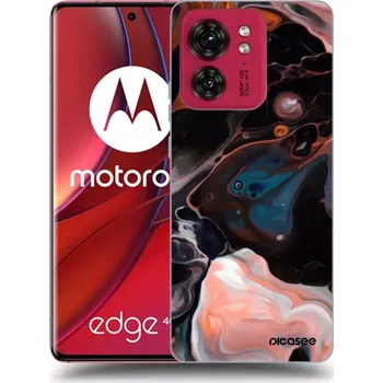 Pouzdro na mobilní telefon Picasee silikonový průhledný obal pro Motorola Edge 40 - Cream