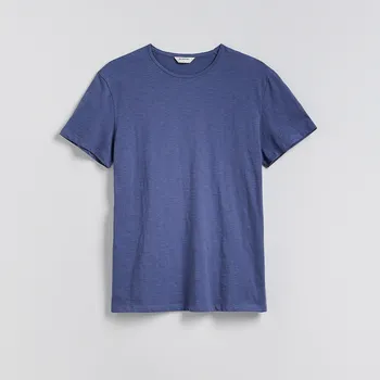 Pánské tričko Reserved - Tričko regular z bavlny - světle modrá - 386EX-50X - 386EX-50X-XL