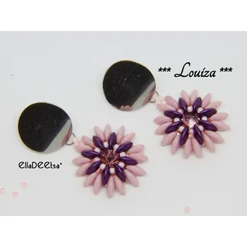 Korálek Náušnice Louiza č. 1492 - stavebnice