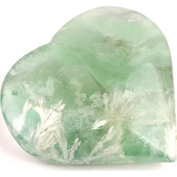 Vločkový Fluorit srdíčko č. 72 - 114g