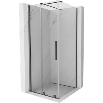 Mexen Velar sprchový kout posuvný 120 x 120 cm, transparentní, gun metal - 871-120-120-01-95 Sprchové kouty