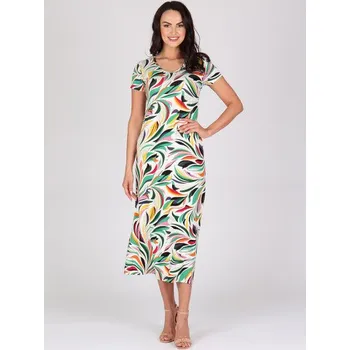 Dámská sukně Evona Dámské dlouhé šaty AMELINA V 461 Velikost: M