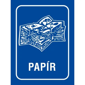 Samolepka na odpad - PAPÍR 12 x 16 cm