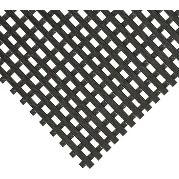 Rohožka Víceúčelová žebrovaná vinylová černá podlahovina DeckStep, 120&nbsp;cm x bm