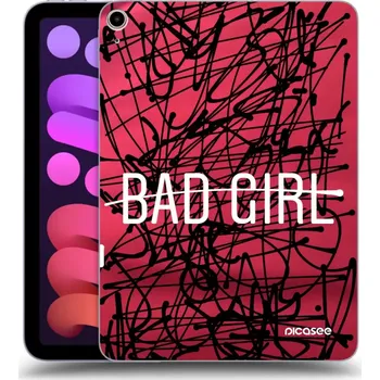Pouzdro na mobilní telefon Picasee silikonový průhledný obal pro Apple iPad mini 2021 (6. gen) - Zlobivá holka