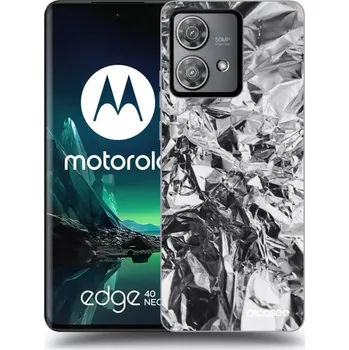 Pouzdro na mobilní telefon Picasee silikonový černý obal pro Motorola Edge 40 Neo - Chrome