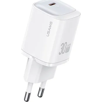 USAMS CC251 rychlonabíjecí adaptér s portem USB-C - 30W - bílý