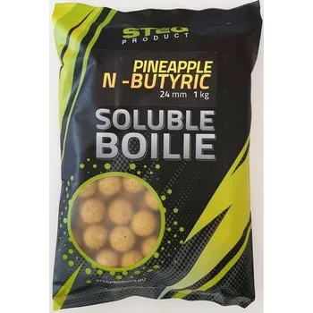 Boilies St&eacute;g Soluble Boilie 24mm 1kg - Pineapple